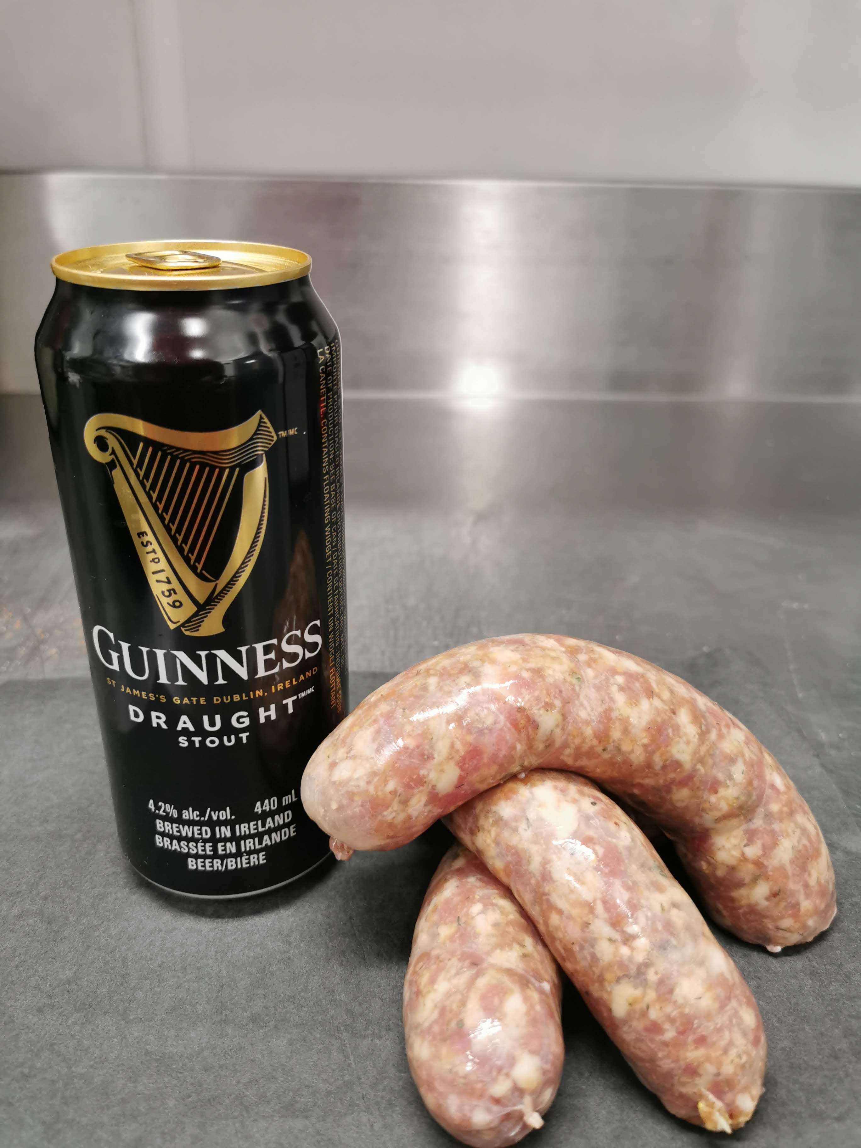 Saucisse bière Guinness - - Délices Normandie